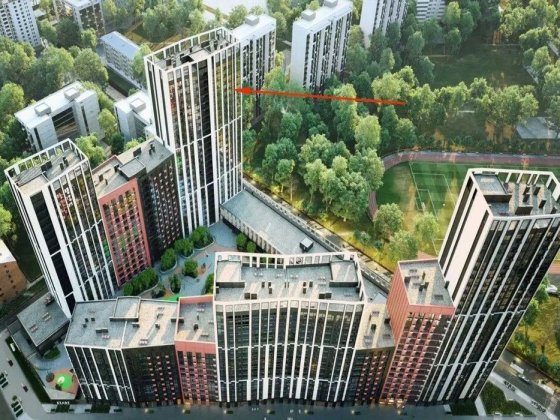 Продаж 1-кімнатної видової квартири по вул. Котарбінського, 24 Київ