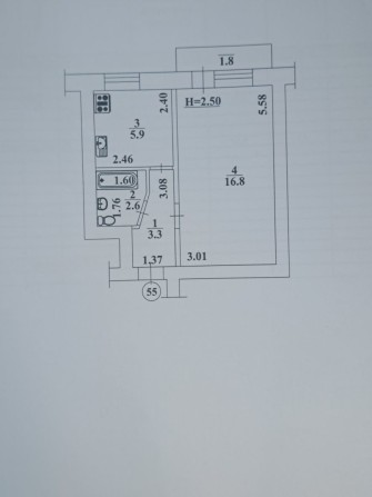 Продаж 1 км квартири - фото 1