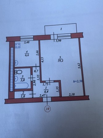 Продам 1-но кімнатну квартиру  в центрі м. Лозова - фото 1