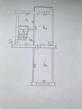 Продам 2-х кімнатну квартиру в центрі - фото 1