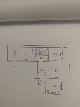 Трикімнатна квартира з індивідуальним опаленням - фото 1