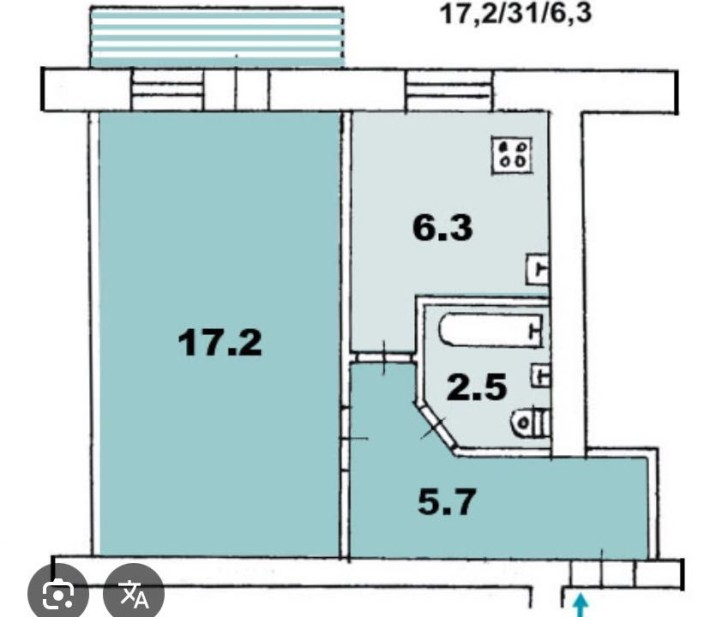 Продаж однокімнатної квартири - фото 1