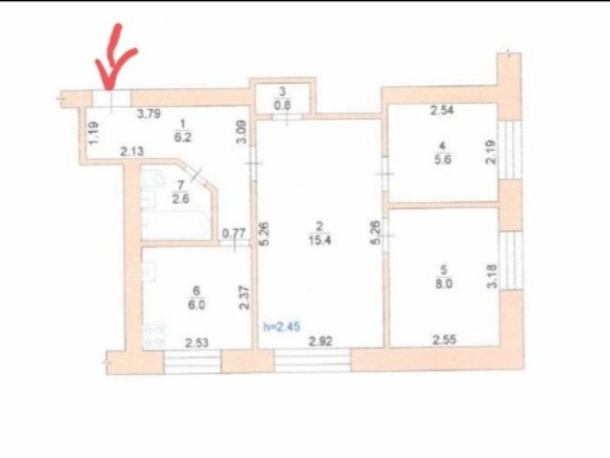 Квартира 3-кімн. БЕЗ РЕМОНТУ+сарай з погребом вул. Озерна Шостка