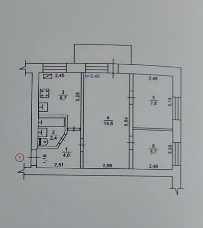 Продам 3-х кімнатну квартиру - фото 1