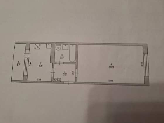 Міняю 1-кімнатну квартиру Южноукраинск