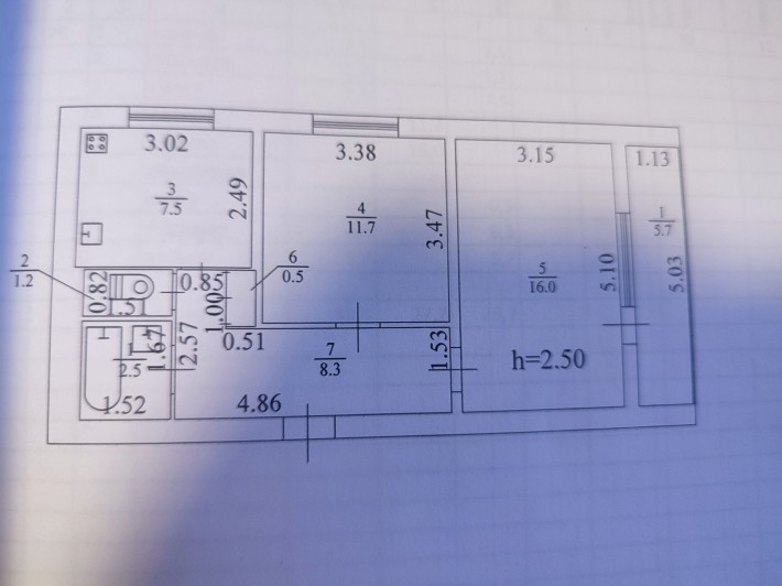 Продам 2-х кімнатну квартиру Синельникове - фото 1