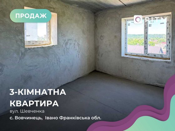 Продається 3-кімнатна квартира в с. Вовчинець, ЖК "Краківський" Волчинец