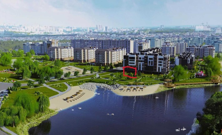 Простора 3к  з терасою, ремонтом та власним палісадником - фото 1