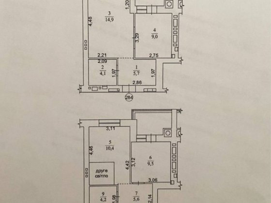 Без комісії! Дворівнева з ремонтом ЖК Озерний Гай Гатне