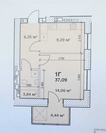1к квартира в новубудові Димер _ від 600$/м2 - фото 1