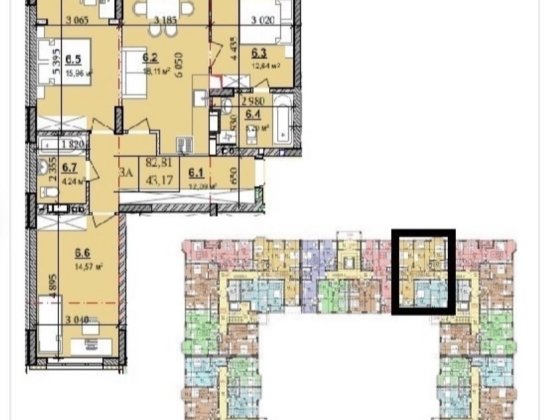 Продаж 3-х кімнатної квартири в ЖК «7’Я» Счастливое