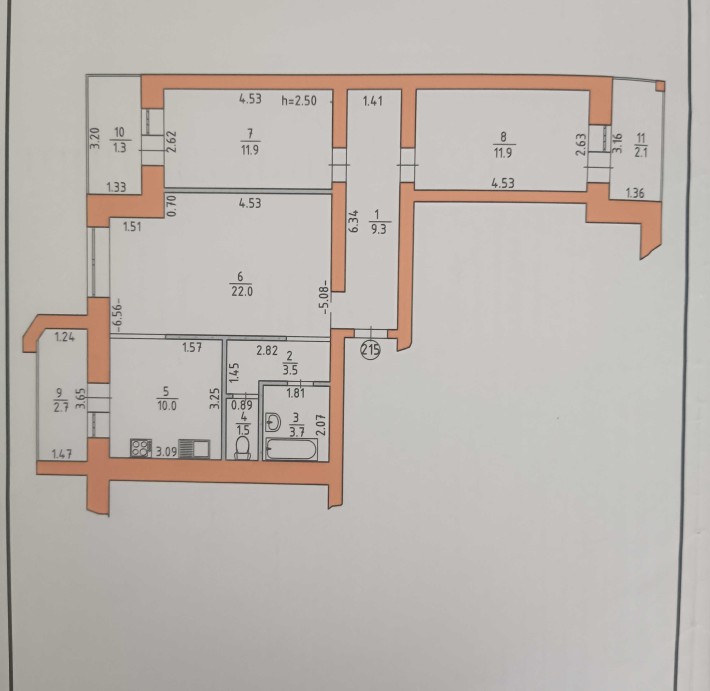 Продам 3 кімнатну квартиру Вараш б.43. - фото 1