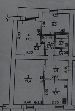 Продаж 3к квартири 2й поверх центр 32000$ - фото 1