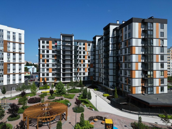 Євро 2-кімнатна квартира з видом у двір в ЖК “Атмосфера” — 43,7 м² - фото 1