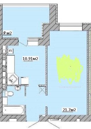 Продаж квартири 49м2 з великою лоджією. Будинок здан. ЖК Сади Вишневі. - фото 1