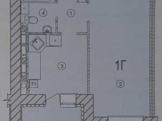 Продається 1-кімнатна квартира у зданому будинку жк Вишневі сади Вишневе