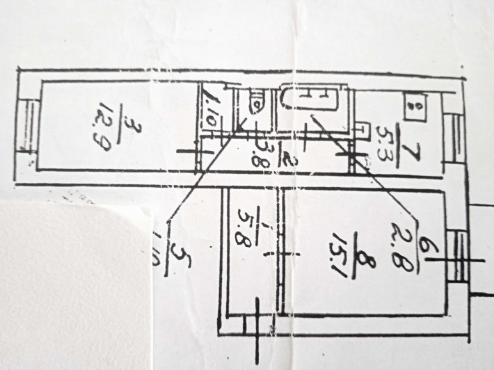 Продам 2 кiмнатну квартиру (сталiнка) 48м.кв , - фото 1