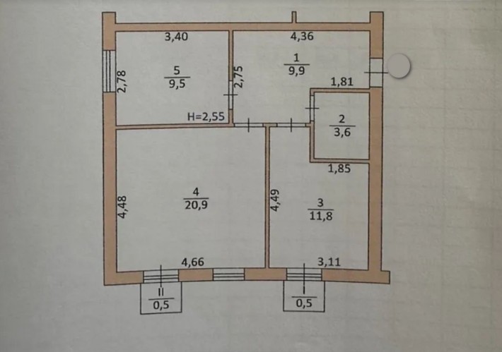 Продаж 2к квартири 56.7 кв. м на вул. Поліська - фото 1