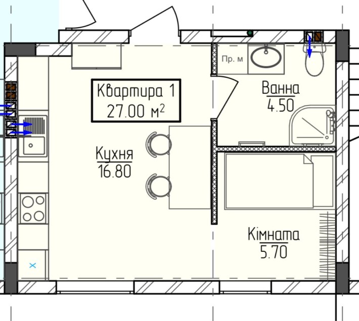 Продаж квартири в центрі міста - фото 1