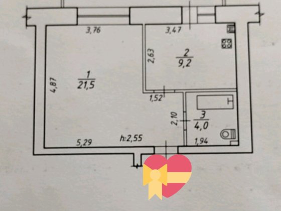 ЄВІДНОВЛЕННЯ Продаж однокімнокімнатної в центрі Сумы