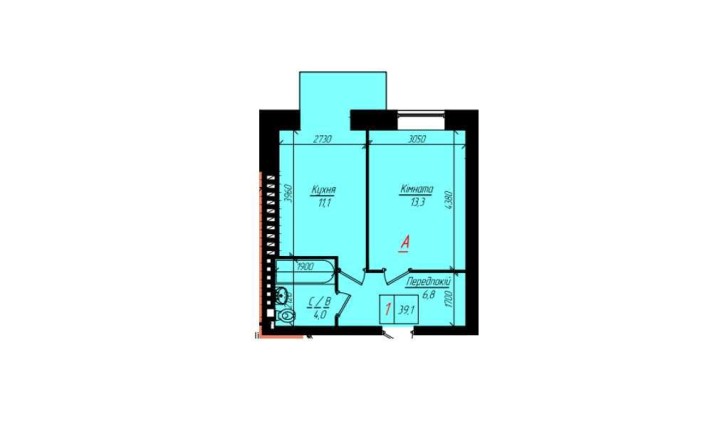 Продаж/обмін  1к квартири 39.6 кв. м на вул. Глибока Долина 19 - фото 1