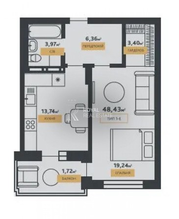 Продажа квартиры Киев 1к 48м2 LA MANCHE Подольский ул. Щекавицкая - фото 1