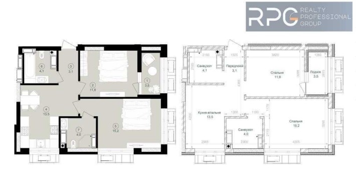 2-к квартира 55.20м² ЖК Будинок на Вавілових Є ГЕНЕРАТОР м Сирець 7хв - фото 1
