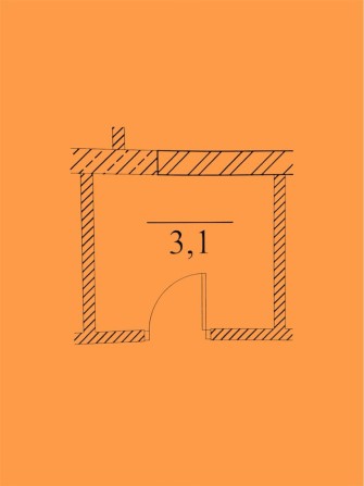 Оренда 3,1m2 Господарська кімната, комора, кладова, кладовка - фото 1
