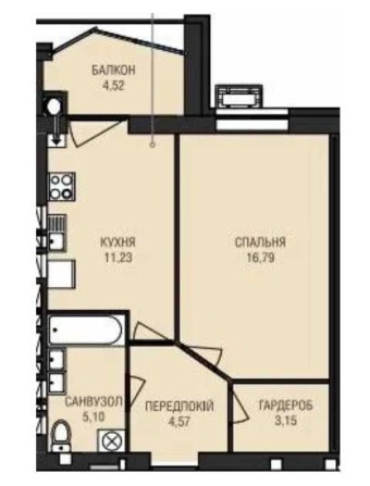 Продам Онокімнатну Квартиру в Новобудові , Центр - фото 1