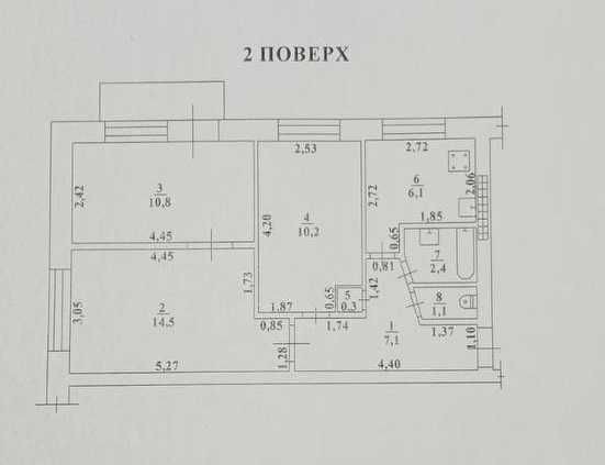 Продам 3кімнатну квартиру на 1 ст.Люстд.дороги, 2/5, 54м - фото 1