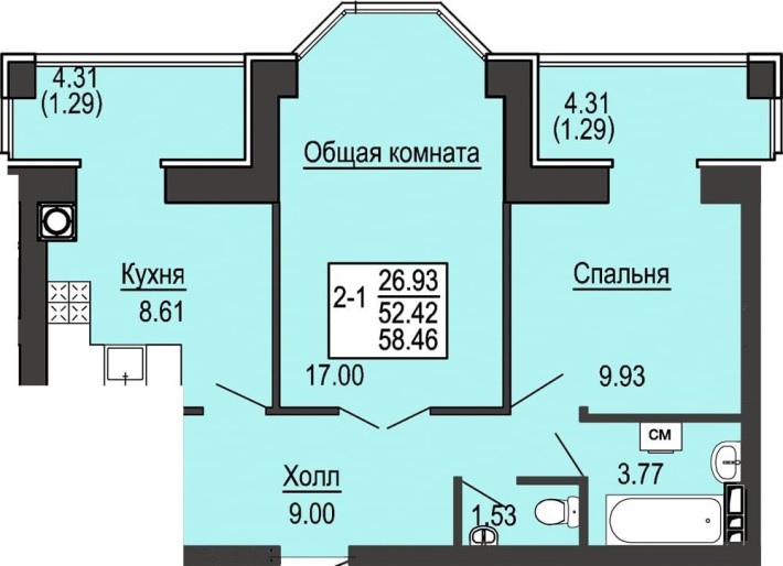 Видеообзор! Еоселя! Рассрочка! Эркер! 59кв.м. Дом готов! - фото 1