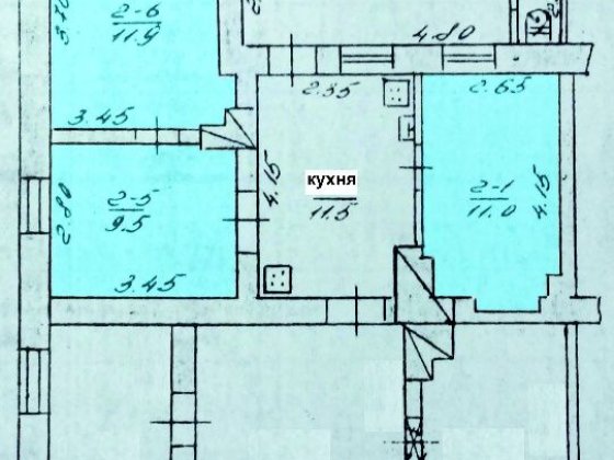 Продам три комнаты в коммуналке Запорожье
