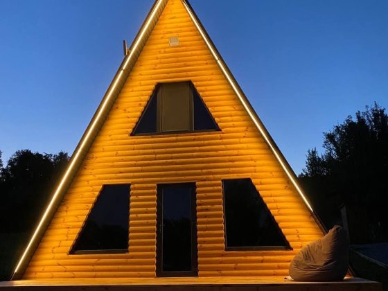 Оренда A-frame будинку біля водойми | Риболовля |Відпочинок на природі Мачехи