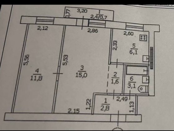 Продам 2к Городок ОР Луганськ