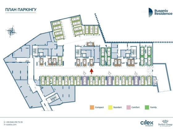 Паркінг в ЖК Rusaniv Residence Київ