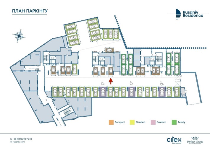 Паркінг в ЖК Rusaniv Residence - фото 1