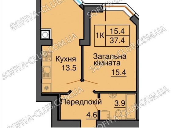 Терміново‼️ 52500 ‼️1к ЖК Софія Резиденс/ з ДОКУМЕНТАМИ Вишневе