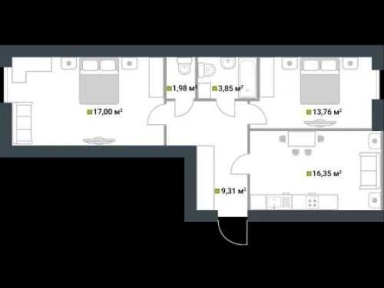 Терміновий продаж двокімнатної квартири! Зданий будинок! Велика двушка Буча