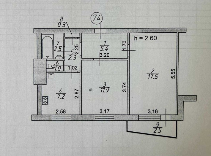 Продаж 2-кімн.квартири 51 кв.м.,проспект Відродження! - фото 1