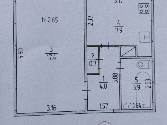 Продам 1к квартиру 1/9, Сонячний Кривий Ріг