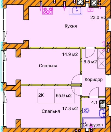 2 кімнатна квартира на Різдвяній від забудовника - фото 1