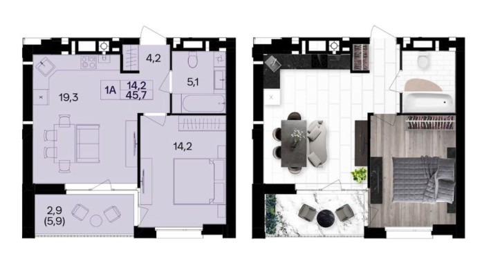 Продаж 1 к квартири ЖК Lavanda Park - фото 1