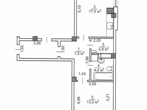 Продам велику видову 1к квартиру Черкассы