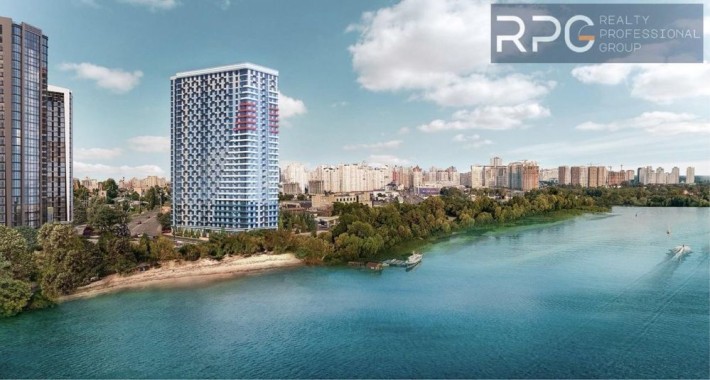 Продам видову на Дніпро 2к квартиру 75м2, ЖК Берег Дніпра, Грейт - фото 1