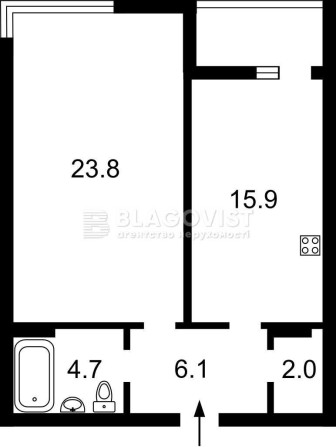 Продаж 1к кв 54м2 м Теремки ТРЦ Recpublika Park вул Теремківська - фото 1