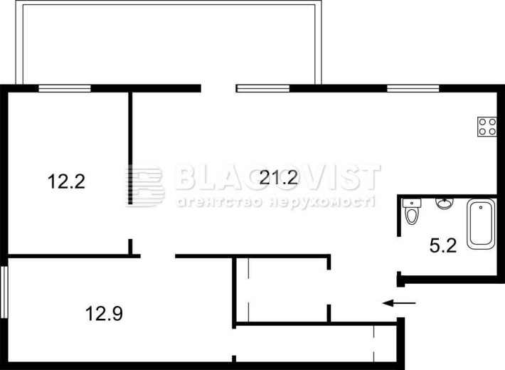 Продам 2 кім.Хмельницького Богдана57.Царський будинок в центрі Столиці - фото 1