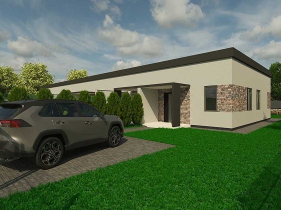 Одноповерховий таунхаус 62,5 м² у Гостомелі з газом і комунікаціями Гостомель