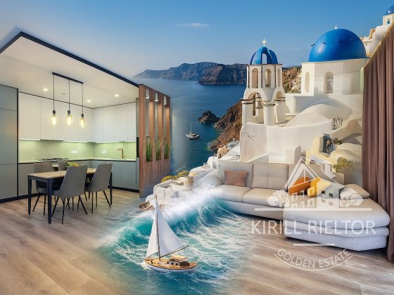 Продается таунхаус «Санторини» с ремонтом в городке «Золотые Ключи» Слобожанское