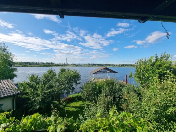 Козин, Украинка (Обуховский). дом с выходом на р.Днепр, свой эллинг Козин