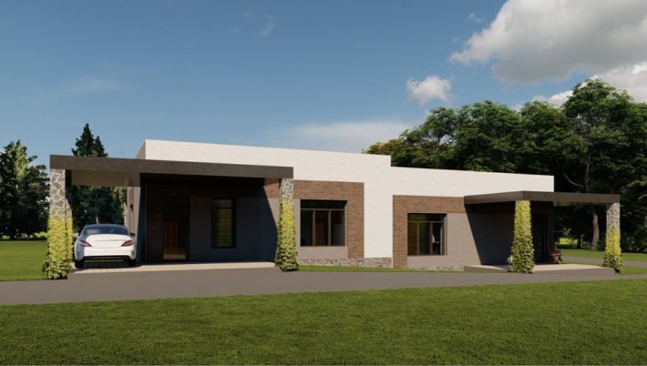 Одноповерховий дуплекс під Києвом в закритому КМ Святопетрівське - фото 1